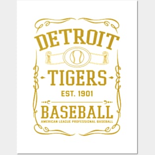 Vintage Tigers American Baseball Posters and Art